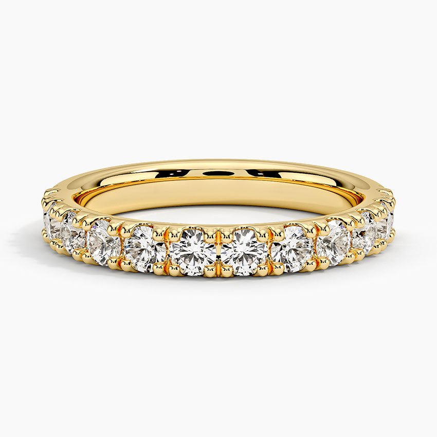 (1 CT T.W.) Round Cut Partial Infinity Prong Band - Reflections Jewelers