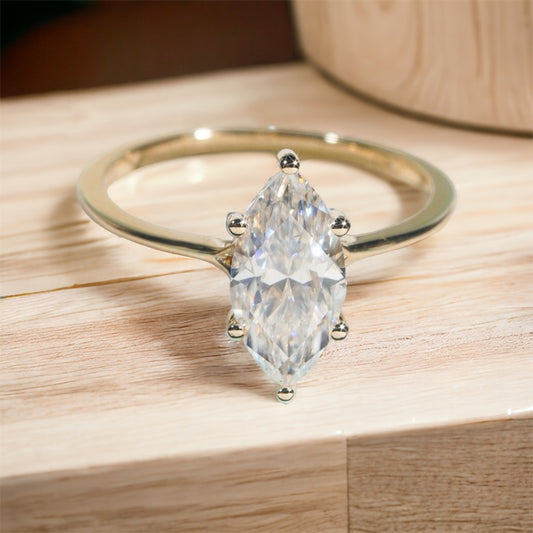 2 Carat Marquise Cut with Solitaire Band