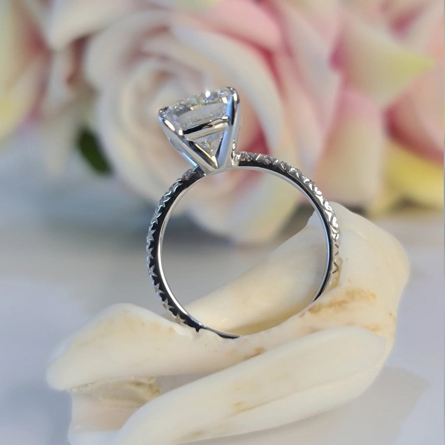 3.5 Carat Cushion Cut Ring