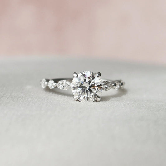 Unique Moissanite Ring