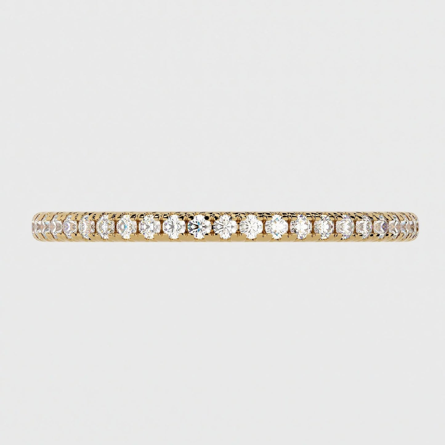 (.5 CT TW) 1.8mm Round Cut French Pavé Band - Reflections Jewelers