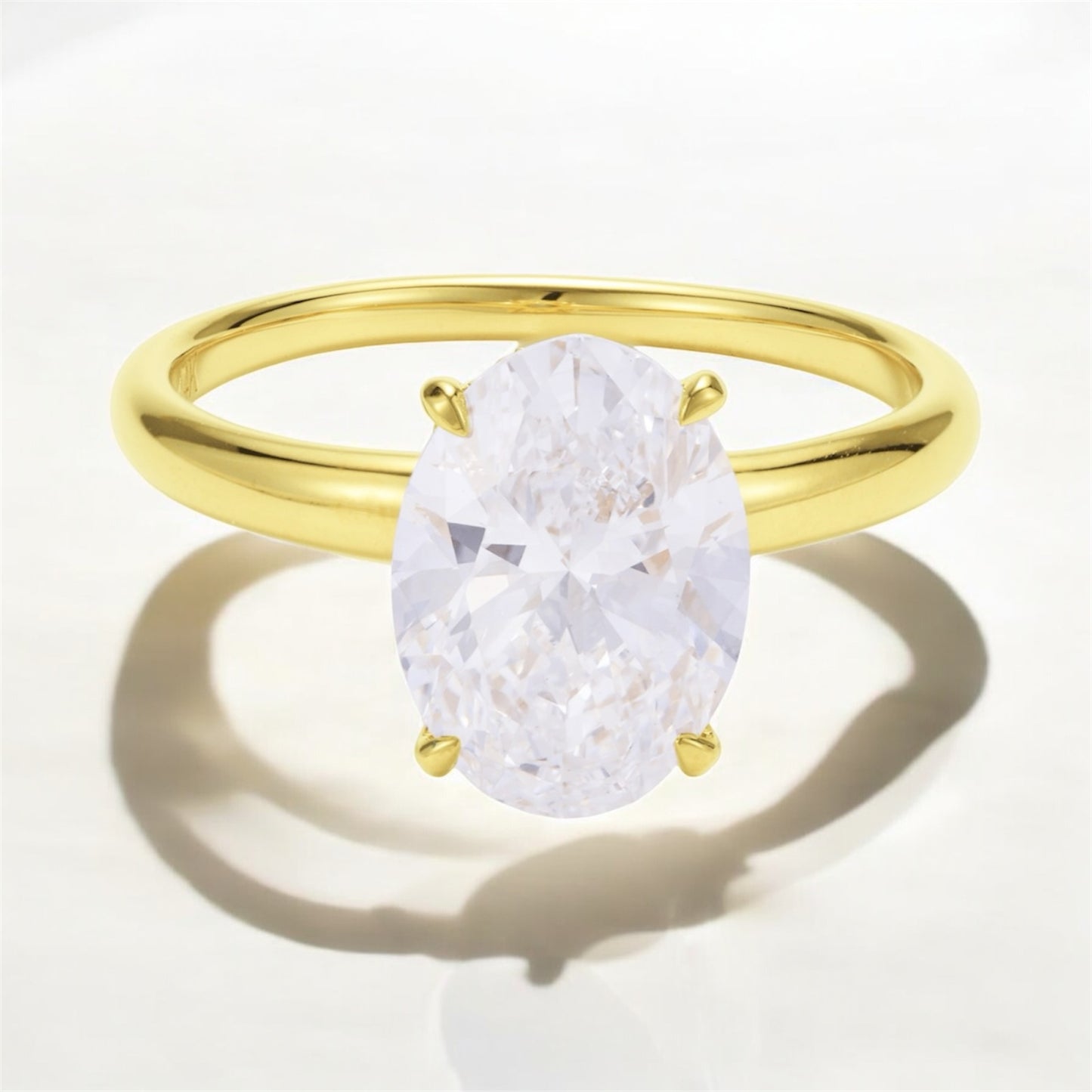 3.0 Carat Oval Solitaire Band
