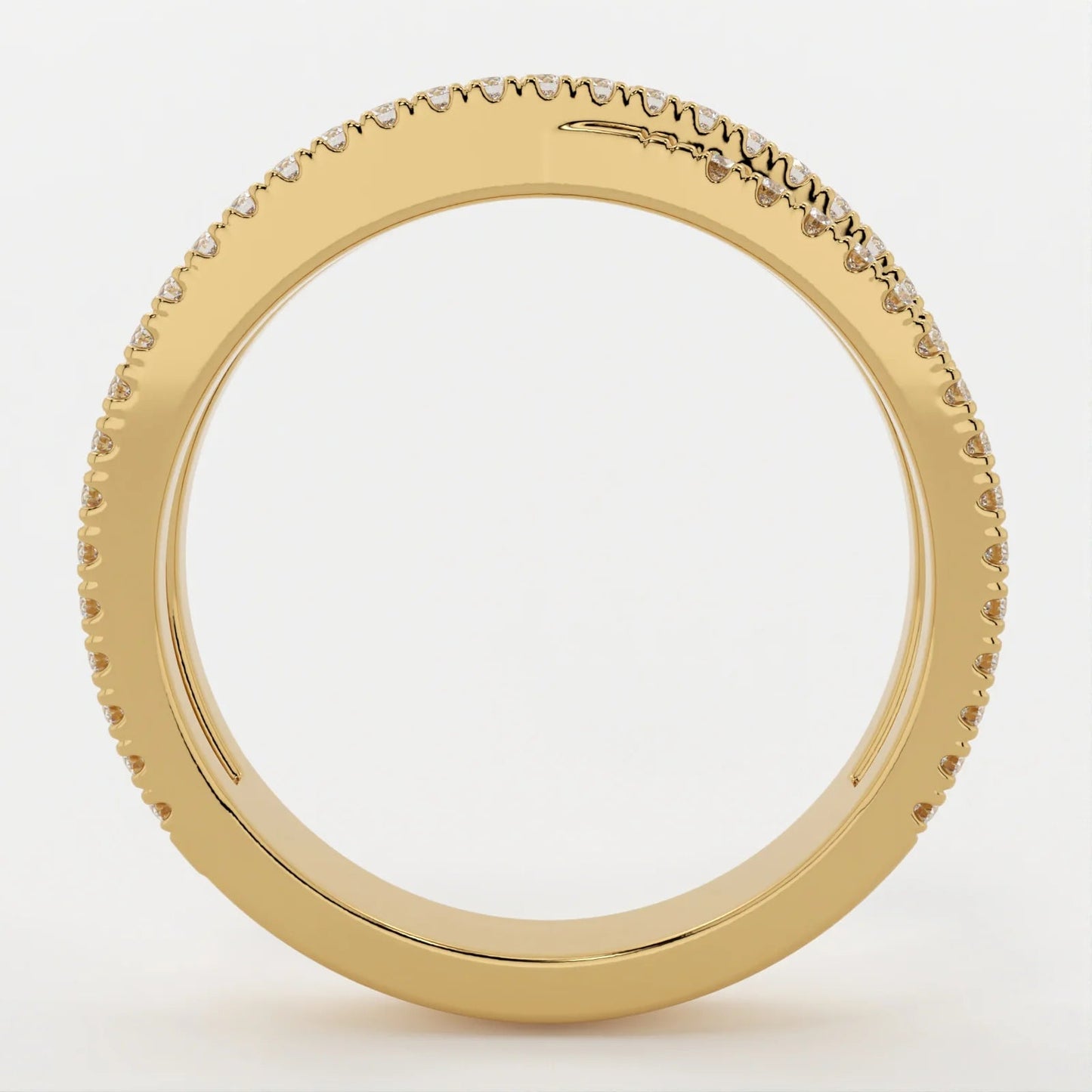 (.6 CT T.W.) Round Cut - Double Band Crossover - Reflections Jewelers