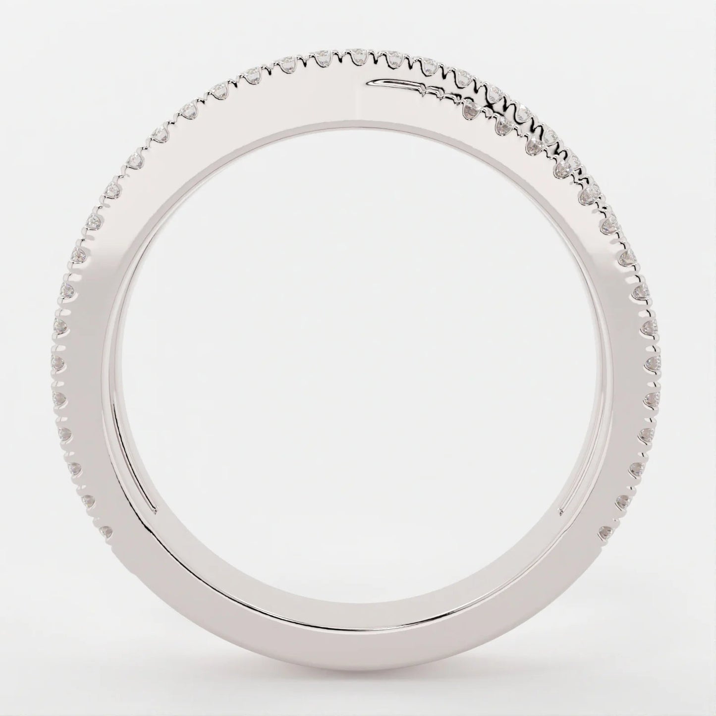 (.6 CT T.W.) Round Cut - Double Band Crossover - Reflections Jewelers