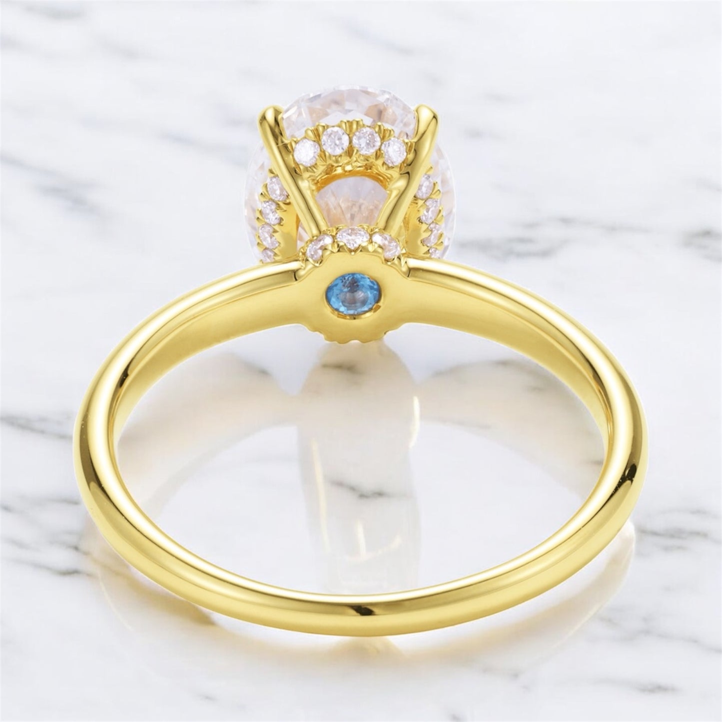 3.0 Carat Oval Solitaire Band