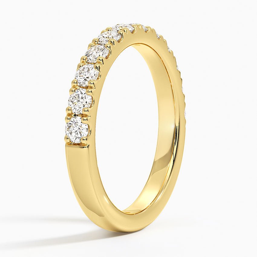(.8 ct. tw.) Separated Prong Half Infinity Pavé Band Ring - Reflections Jewelers