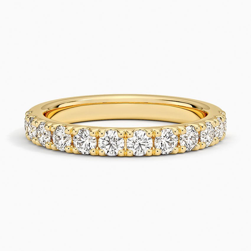 (.8 ct. tw.) Separated Prong Half Infinity Pavé Band Ring - Reflections Jewelers