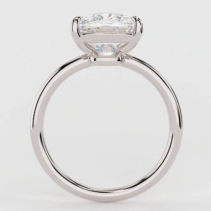 3.5 Carat Cushion Cut Moissanite Diamond Engagement Ring Solitaire Band