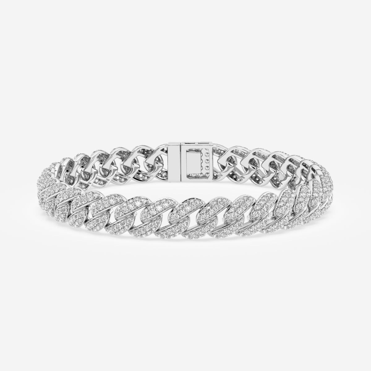 Medium Pave Cuban Link Bracelet