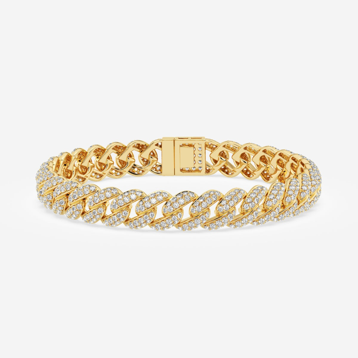 Medium Pave Cuban Link Bracelet