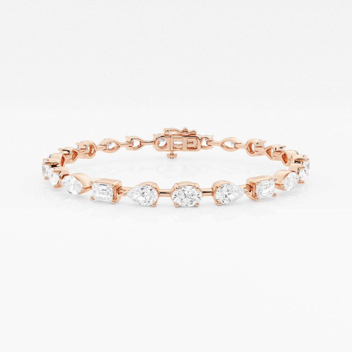 Multi-Shape Moissanite Alternating Fashion Bracelet