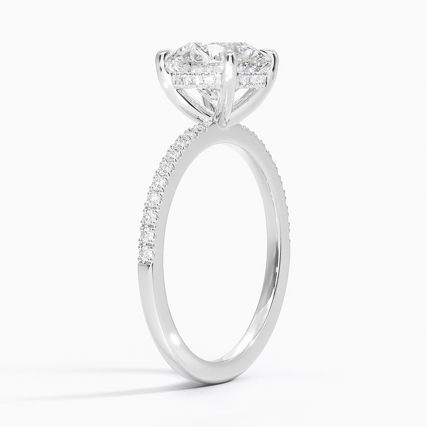 3 Carat Round Cut Half Infinity Band