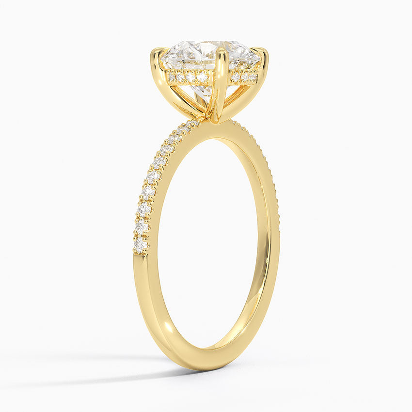 3 Carat Round Cut Half Infinity Band