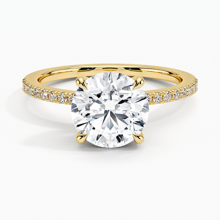 3 Carat Round Cut Half Infinity Band