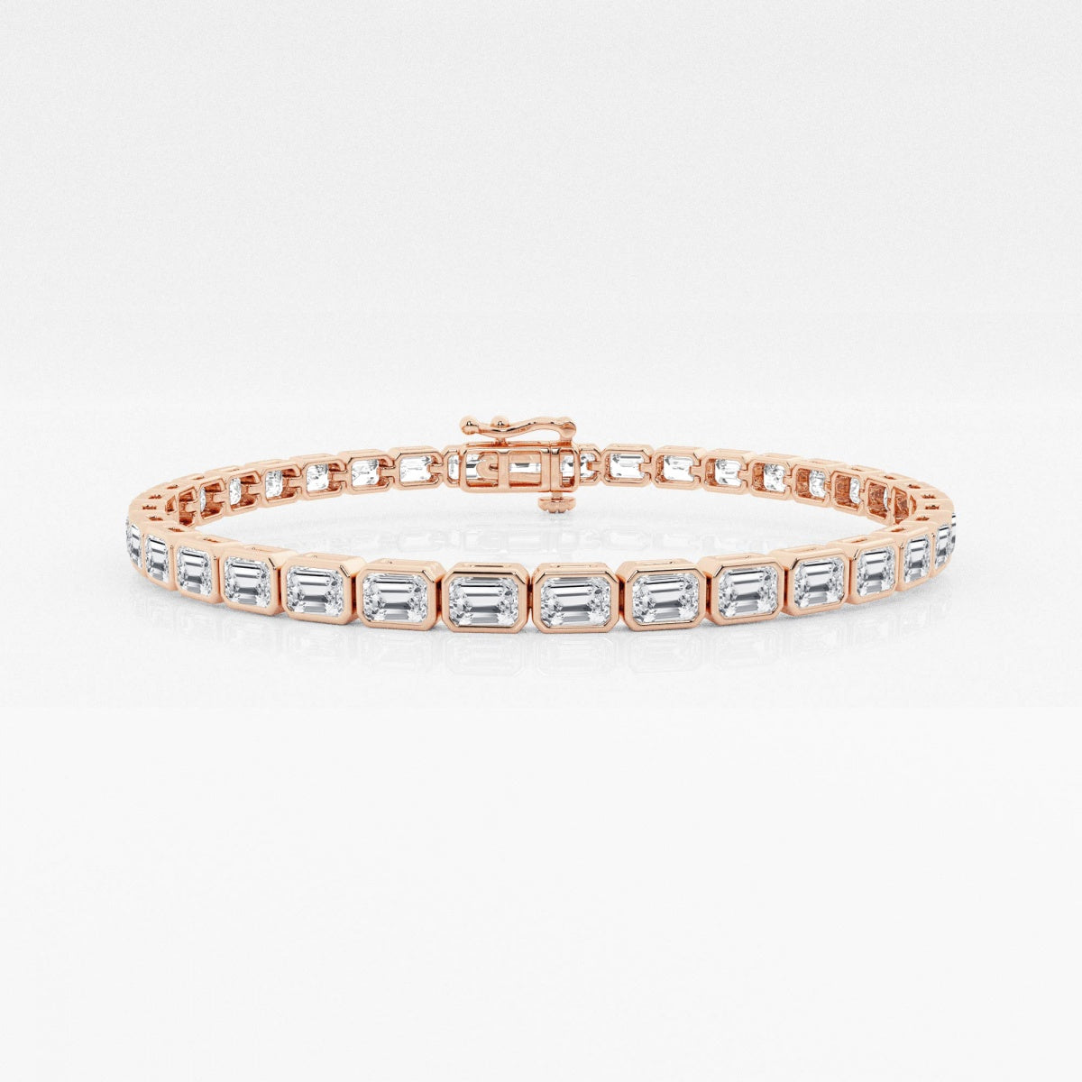 Emerald Moissanite East-West Fashion Bracelet