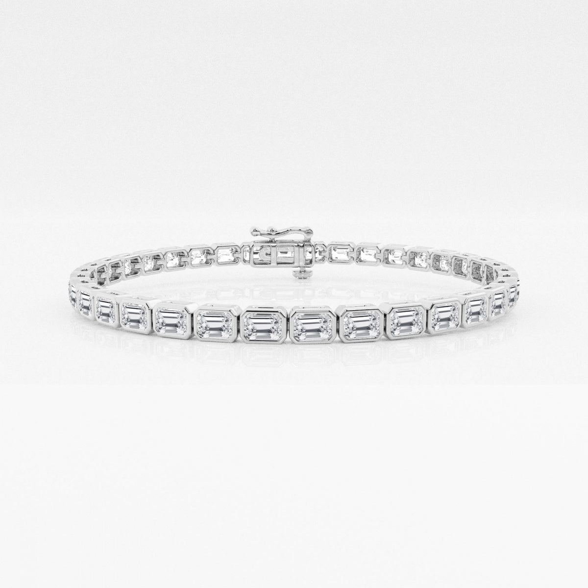 Emerald Moissanite East-West Fashion Bracelet