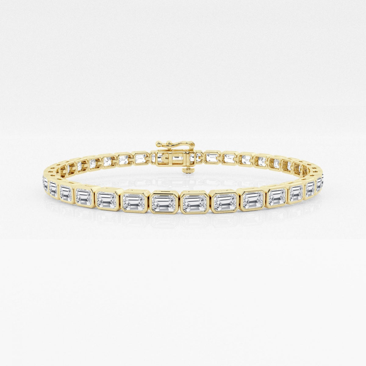 Emerald Moissanite East-West Fashion Bracelet
