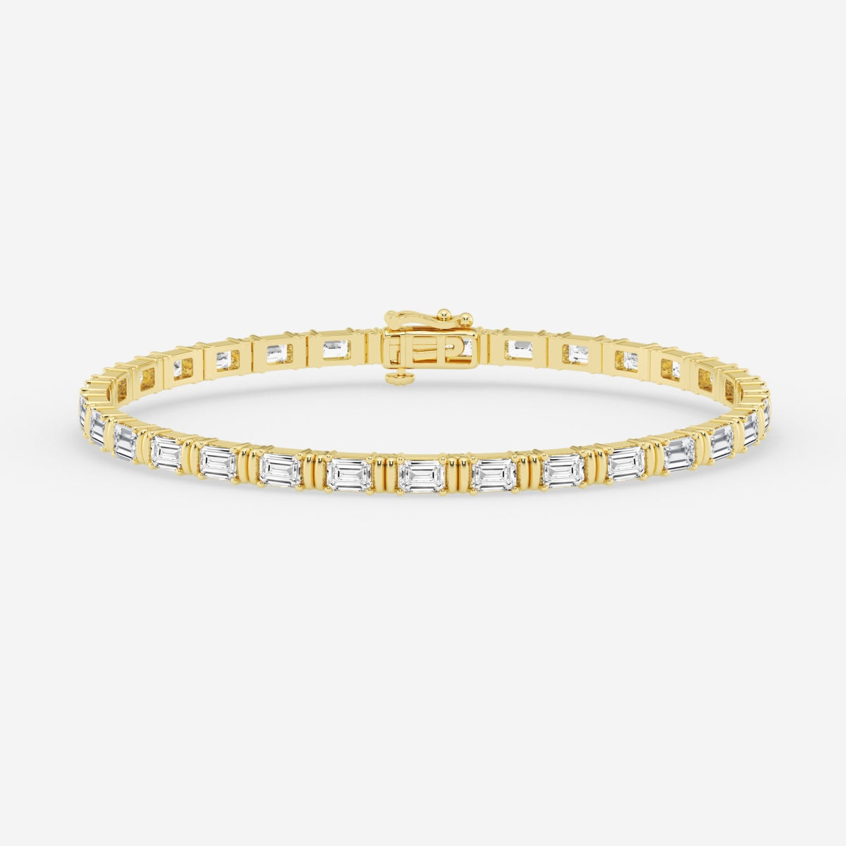 Emerald Moissanite Tennis Bracelet
