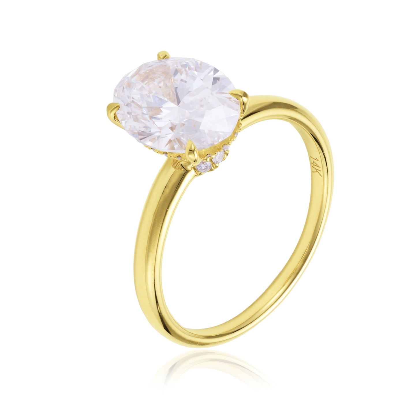 3.0 Carat Oval Solitaire Band