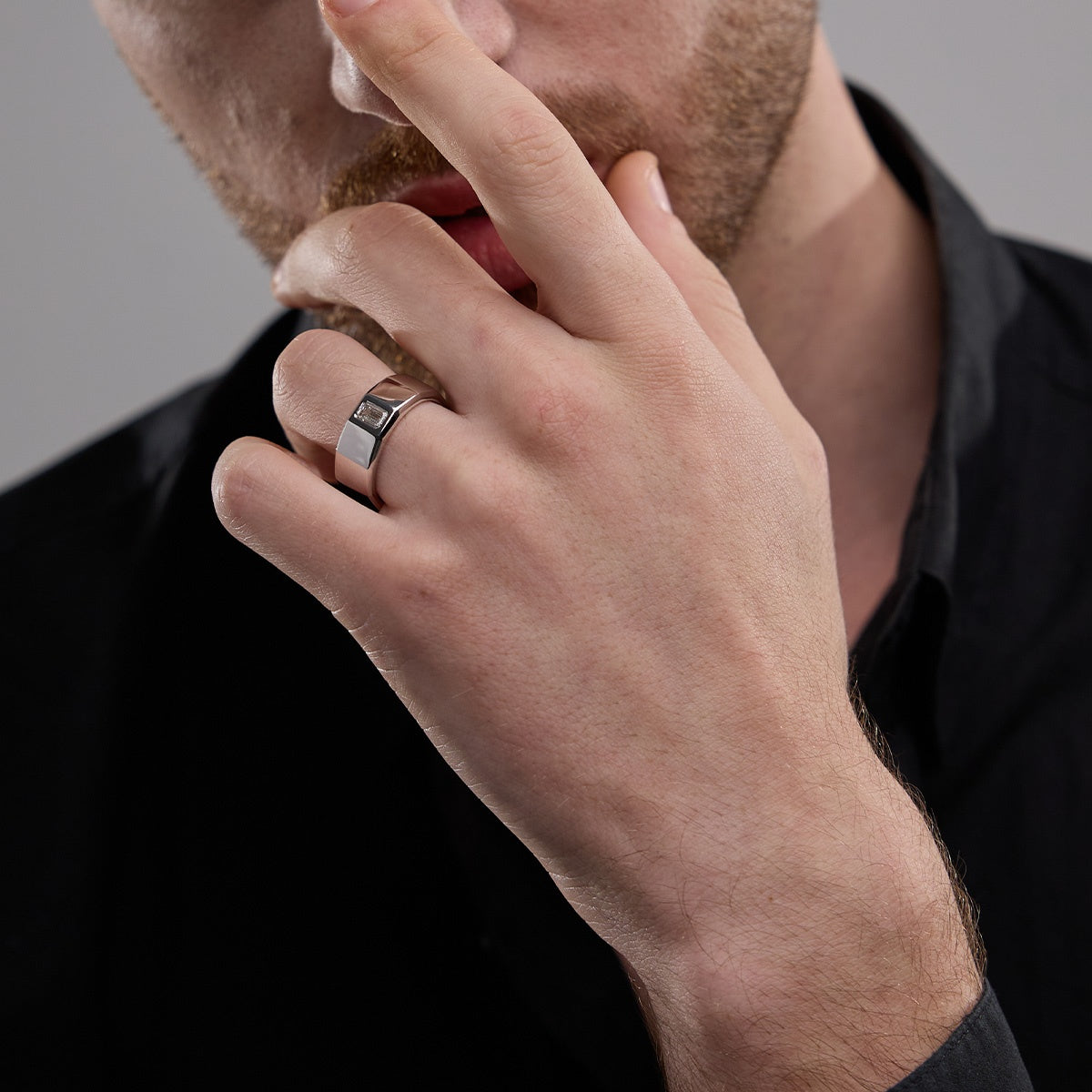 Men's Solitaire Engagement Ring