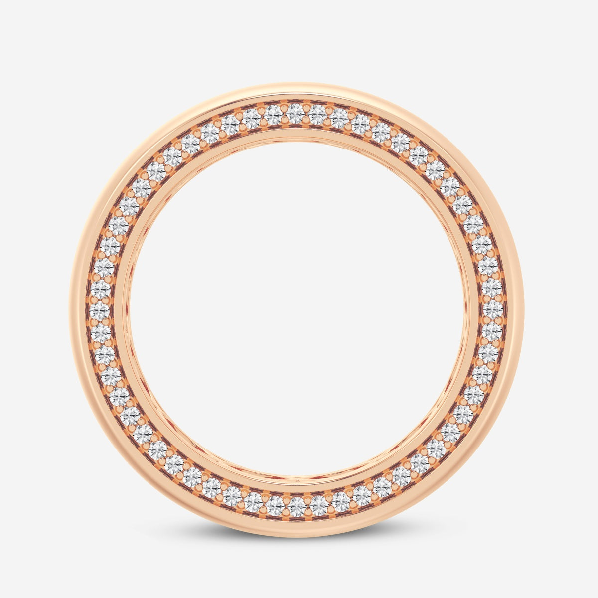 Round Moissanite Eternity Band