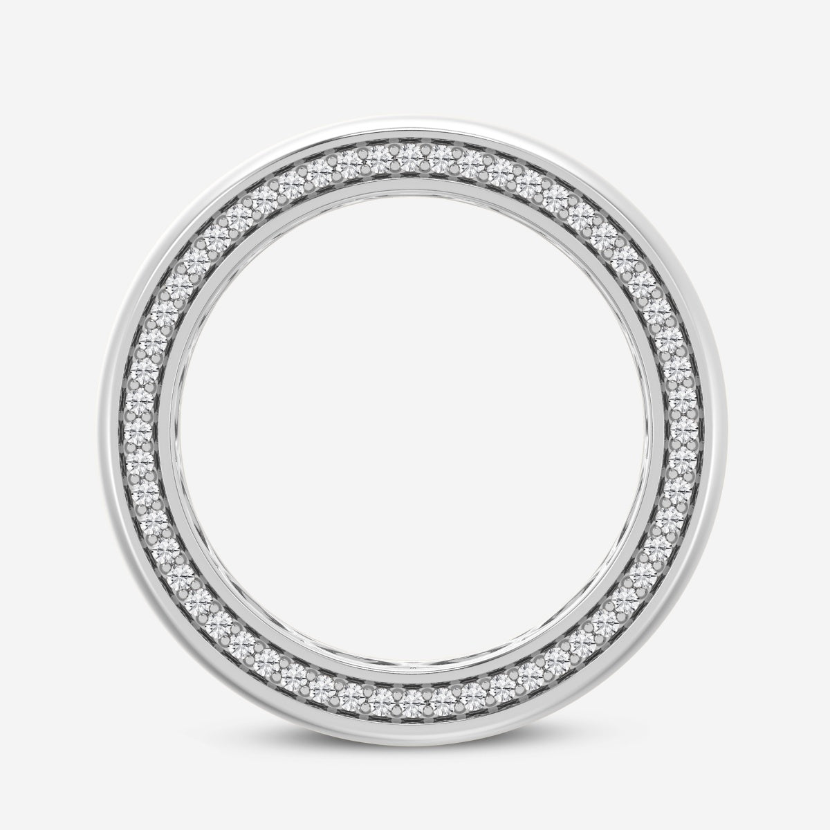 Round Moissanite Eternity Band