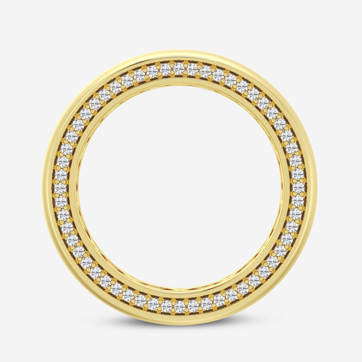Round Moissanite Eternity Band