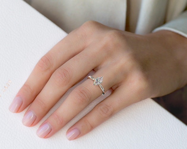 Marquise Solitaire Band
