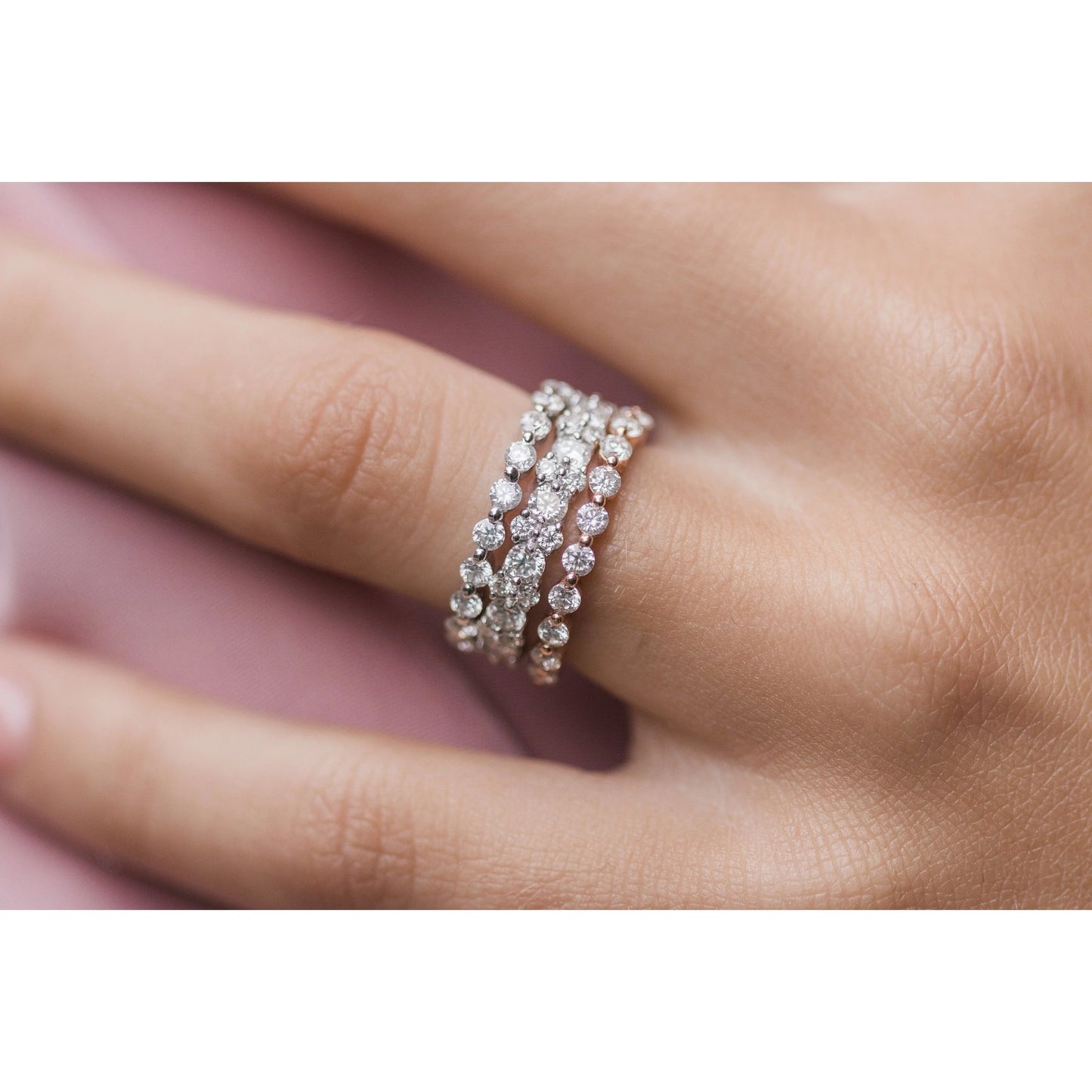 Cluster Pavé Band