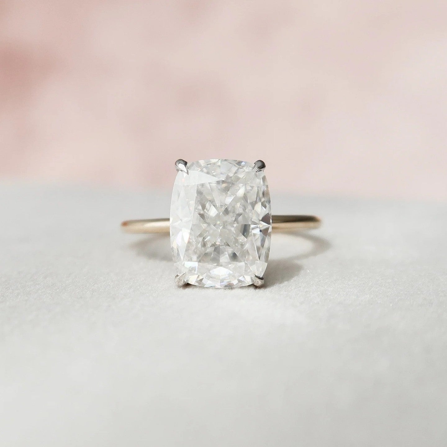 3.5 Carat Cushion Cut Diamond Ring