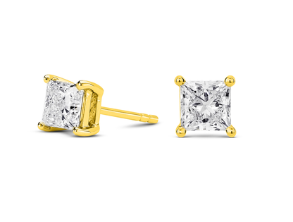 Square Stud Earrings (2CT. Total)