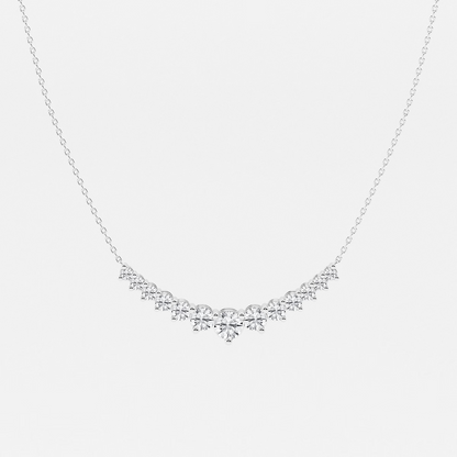 1 ctw Round Thirteen Stone Moissanite Necklace