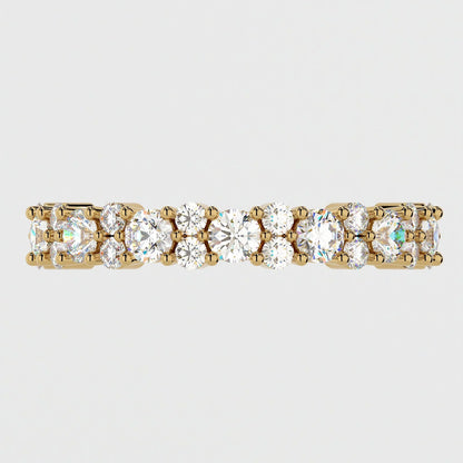  Cluster Pavé Band