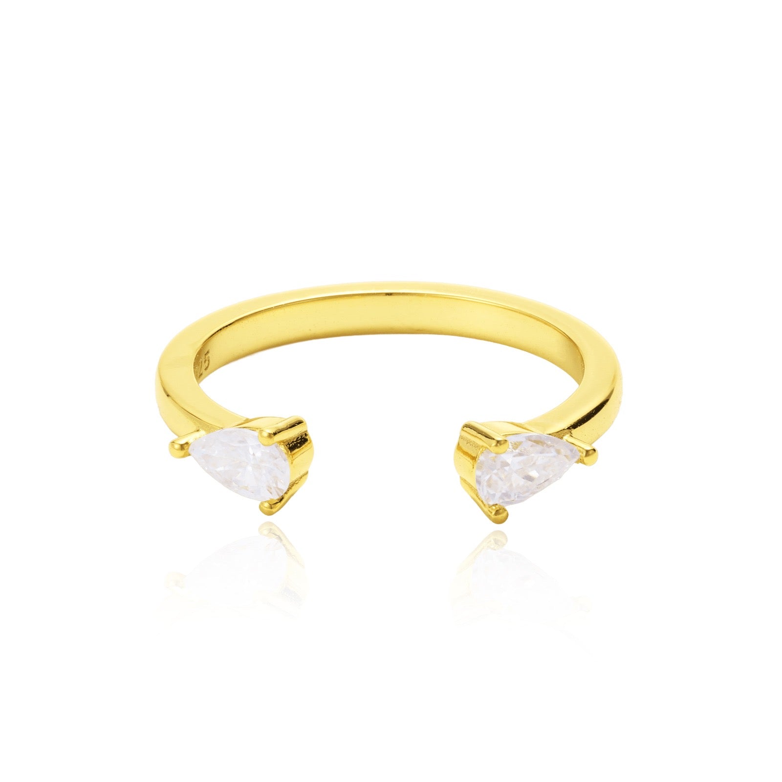 Unique Open Pear Band – view 3