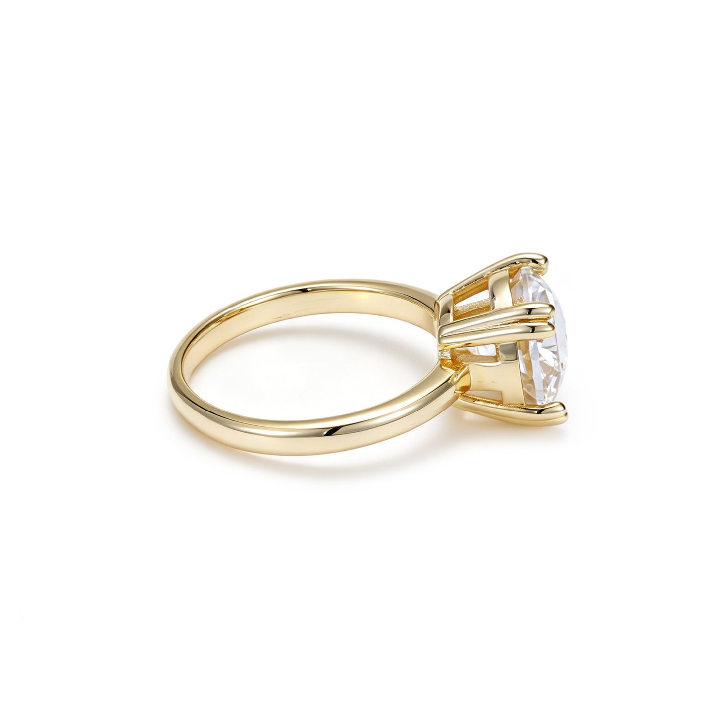 3.00 Carat Round Brilliant Solitaire Double Prong Ring