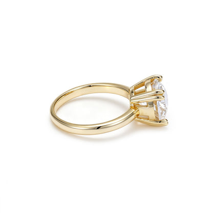 3.00 Carat Round Brilliant Solitaire Double Prong Ring