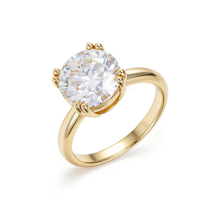3.00 Carat Round Brilliant Solitaire Double Prong Ring
