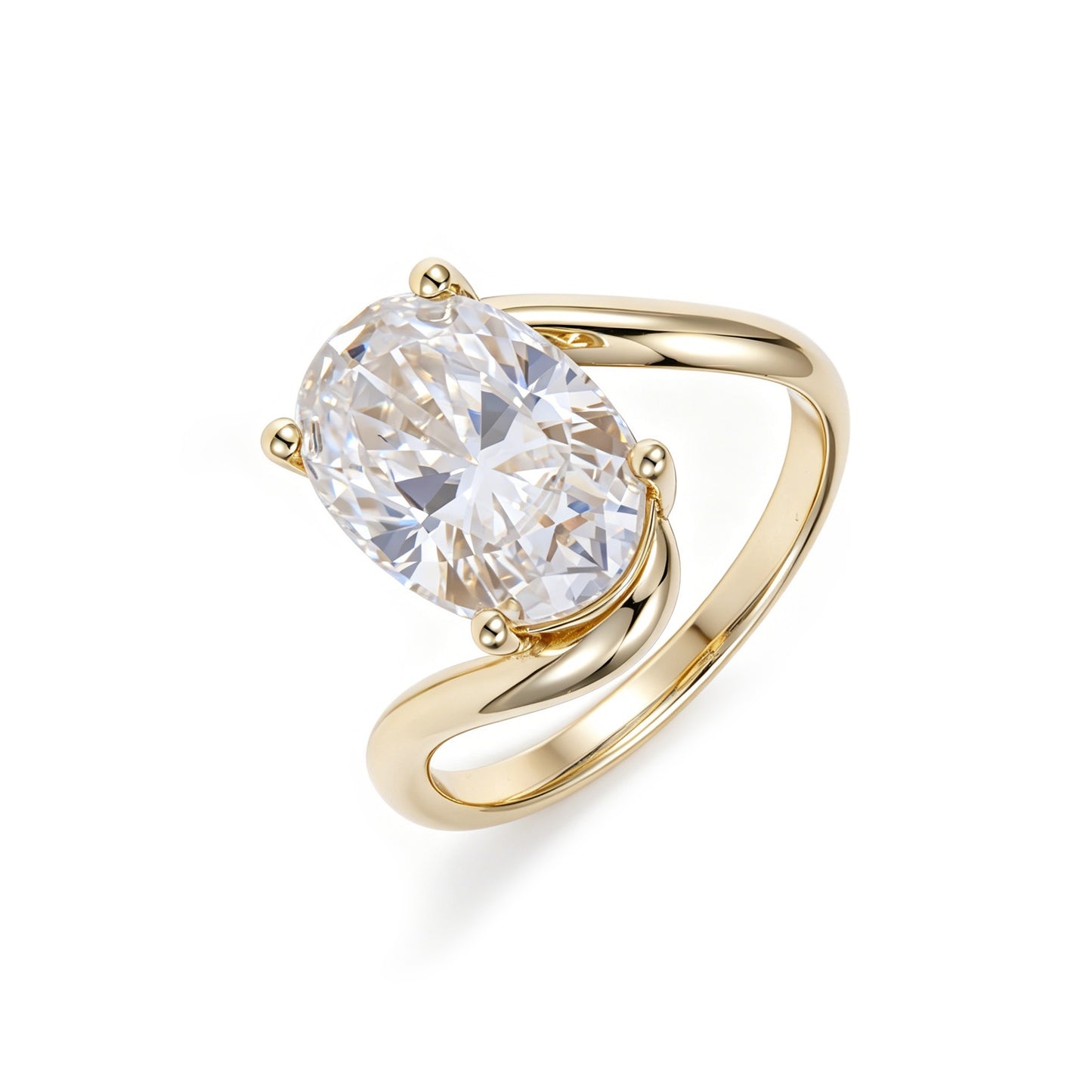4.5 Carat Luxury Oval Cut Statement Ring