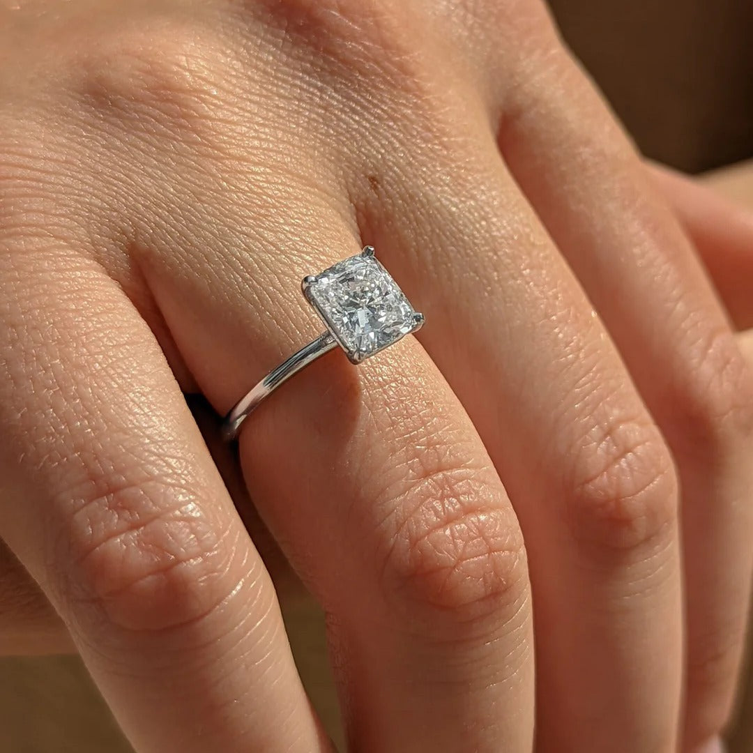 2.0 Carat Princess Cut Lab Diamond Ring – view 5
