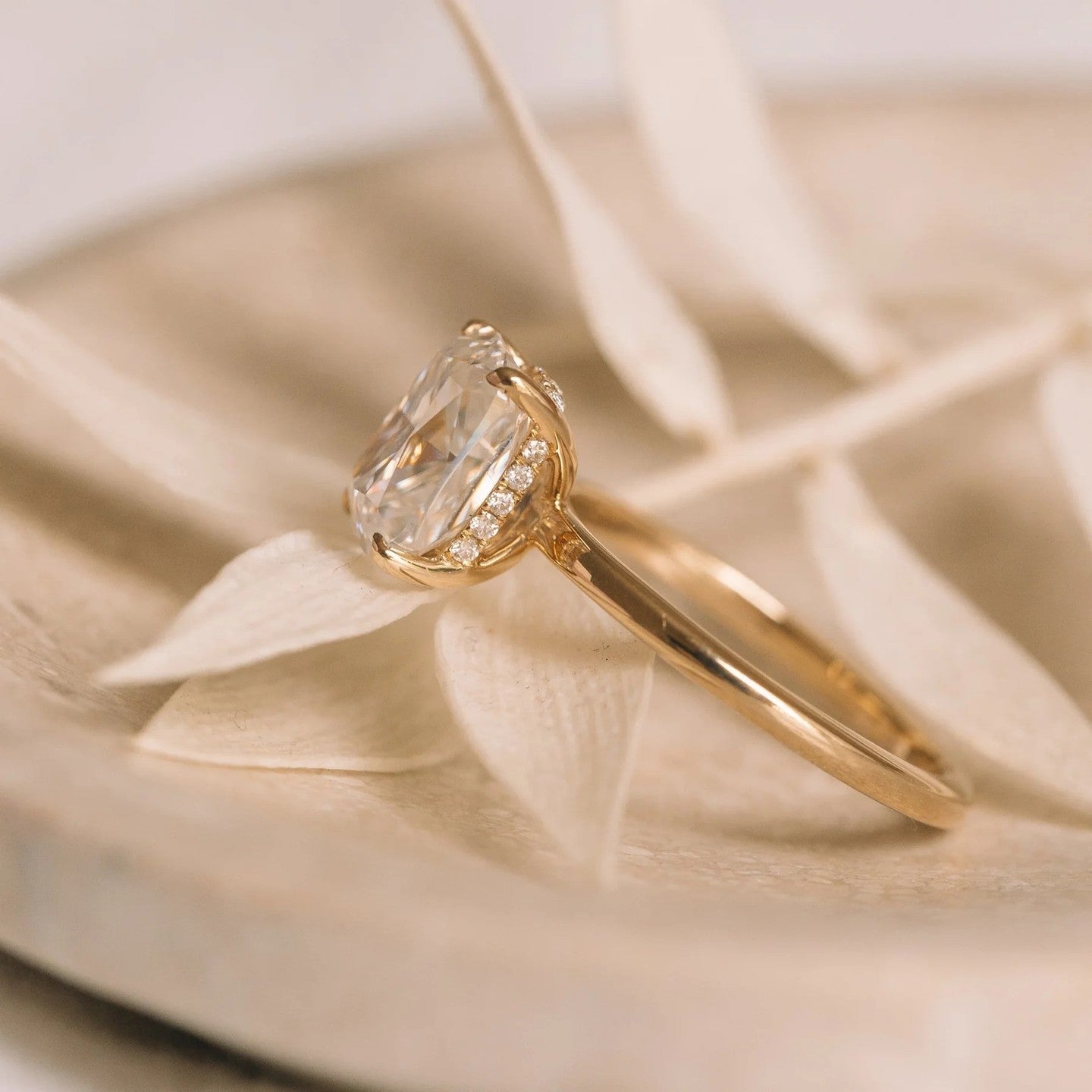 3.5 Carat Cushion Cut Solitaire Band – view 4