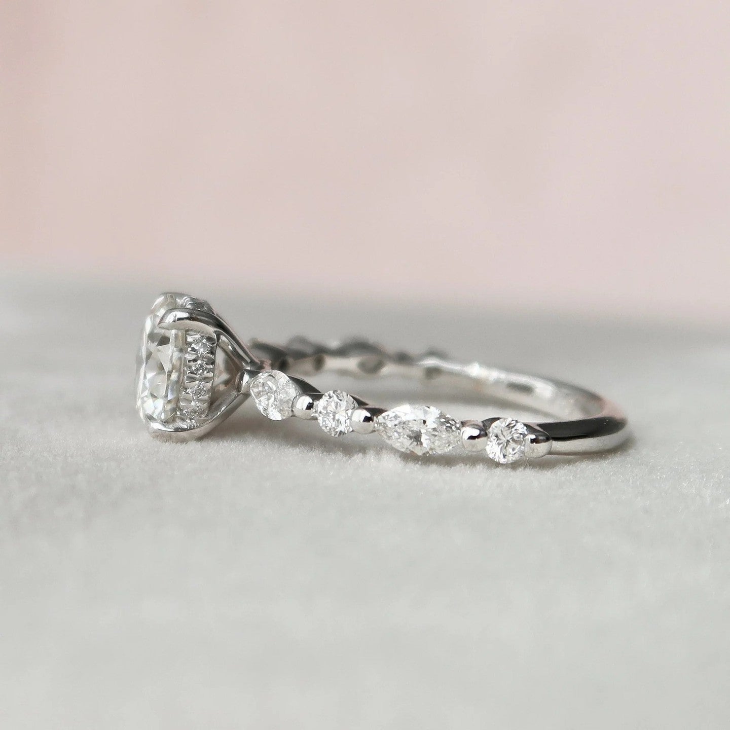 Unique Moissanite Ring