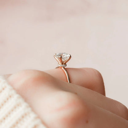 Halo Solitaire Ring