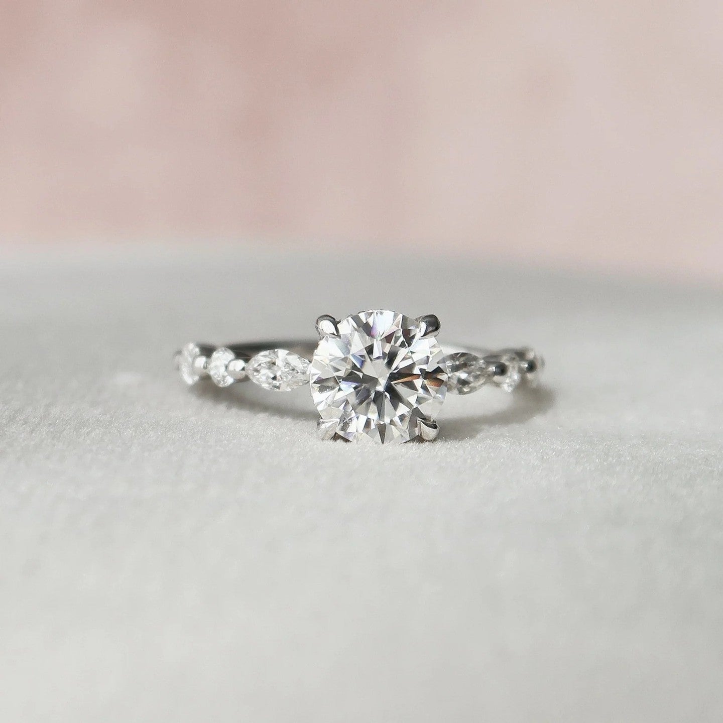 Unique Moissanite Ring