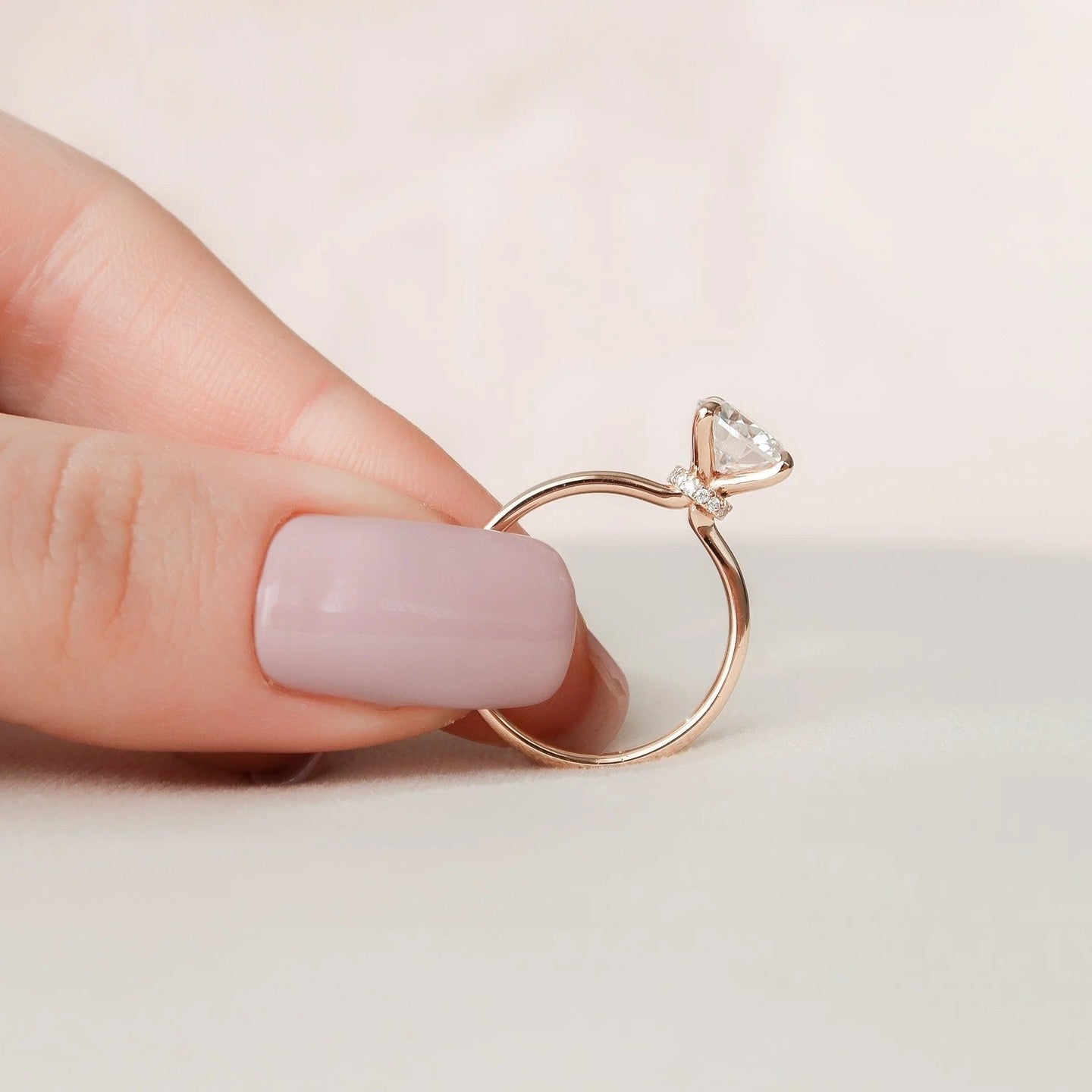 Halo Solitaire Ring