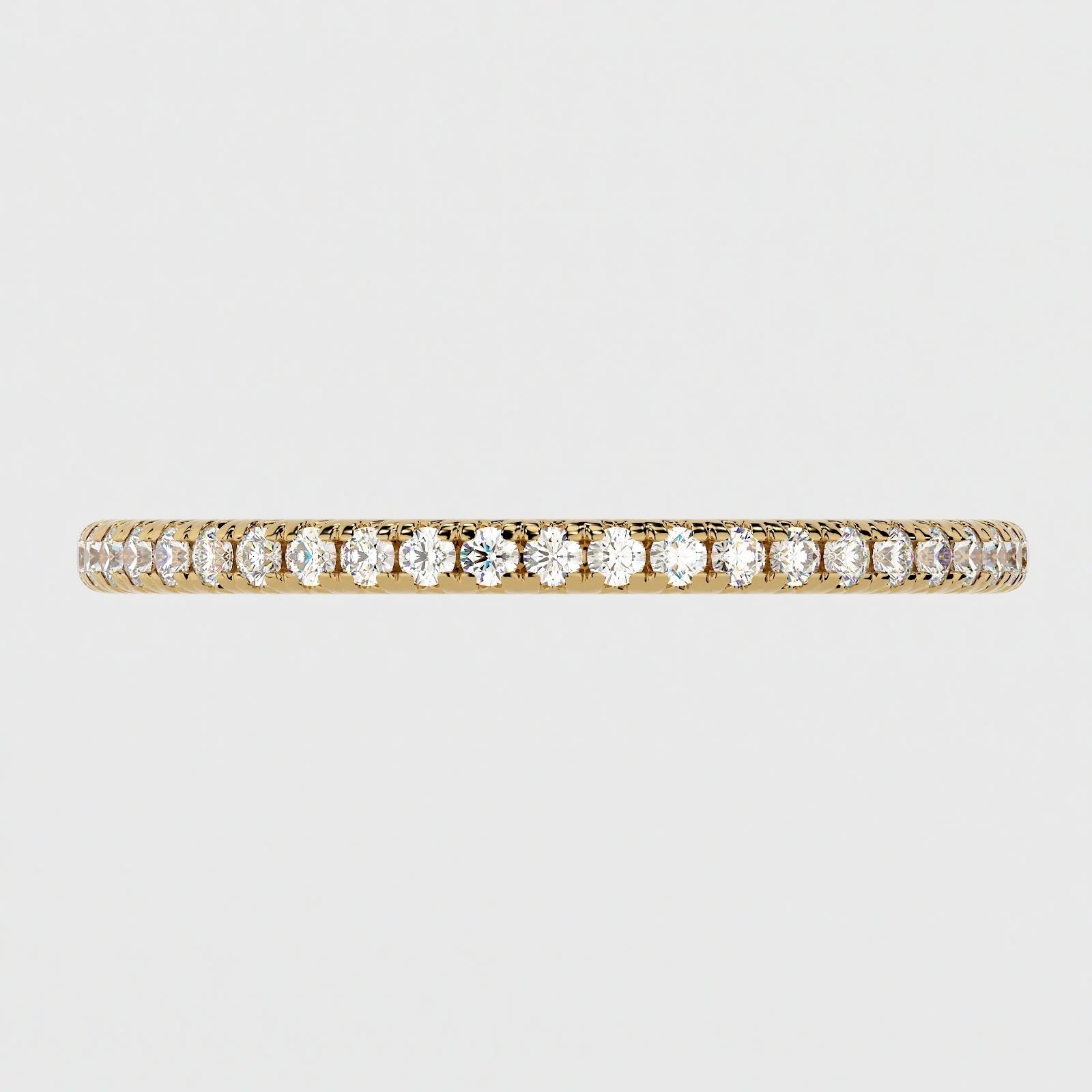 (.5 CT TW) 1.8mm Round Cut French Pavé Band - Reflections Jewelers
