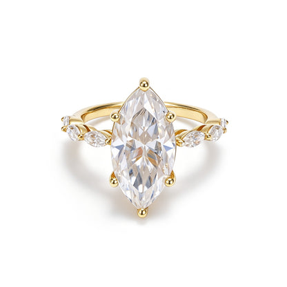 5.00 Carat Marquise Cut Engagement Ring – 8x16mm Center Stone