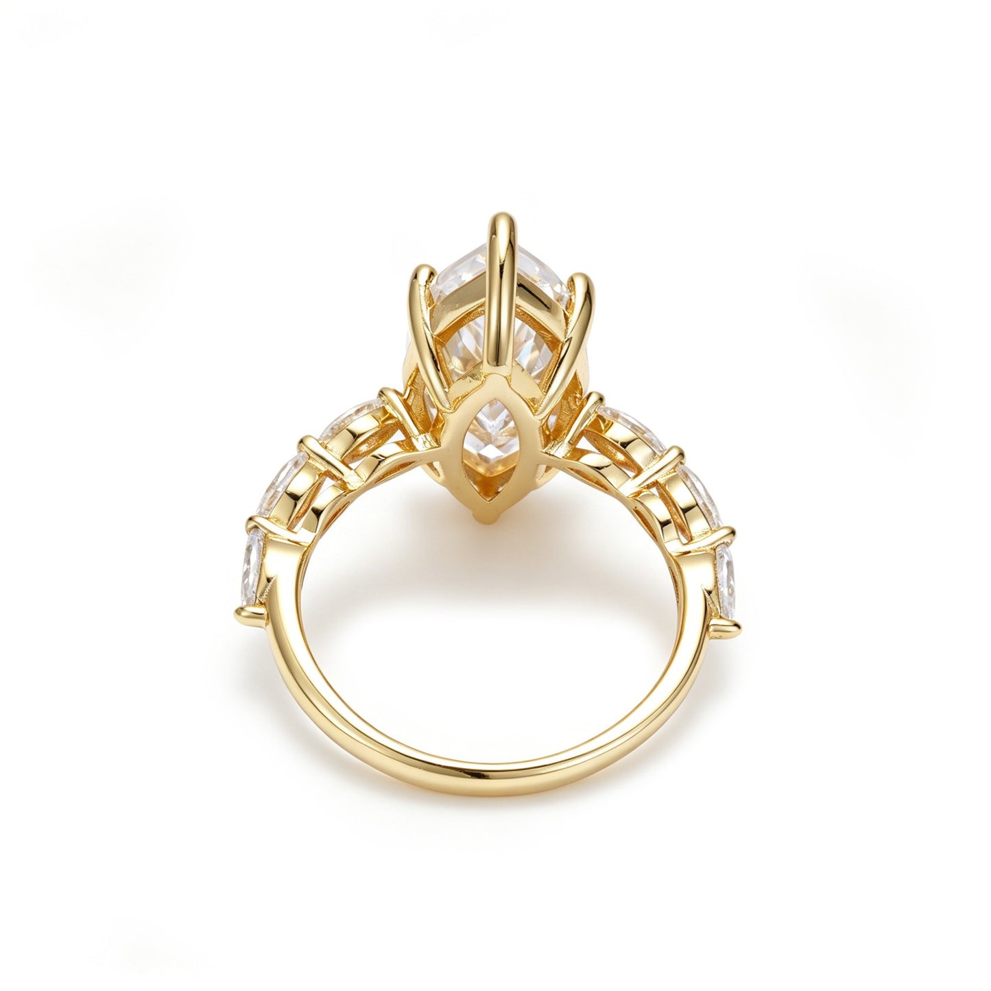 5.00 Carat Marquise Cut Engagement Ring – 8x16mm Center Stone