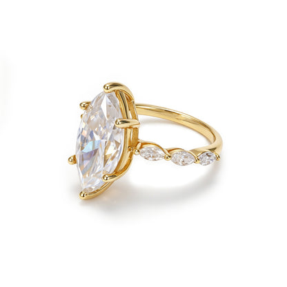 5.00 Carat Marquise Cut Engagement Ring – 8x16mm Center Stone