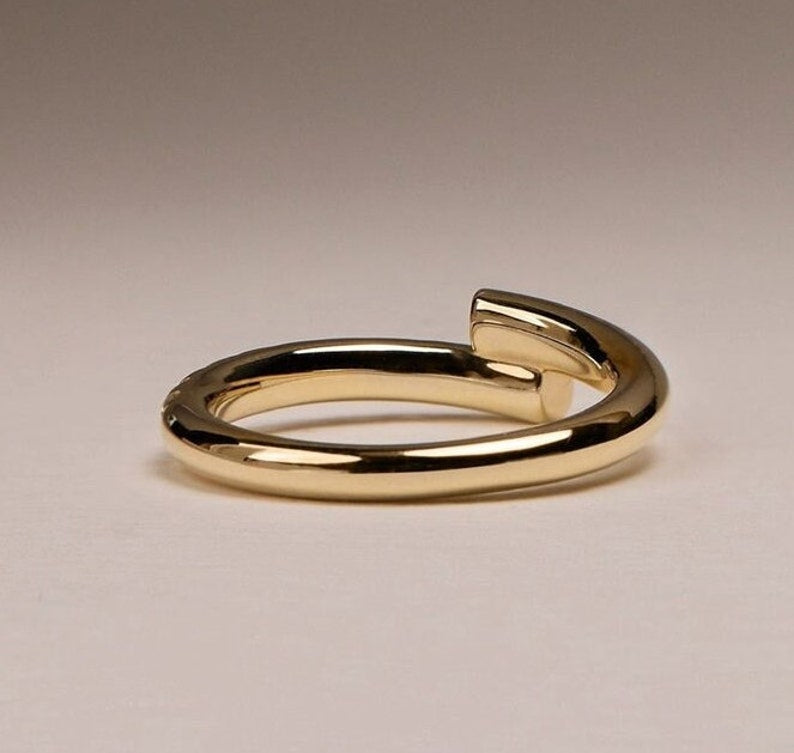 Open Cuffed Engagement Band – view 3