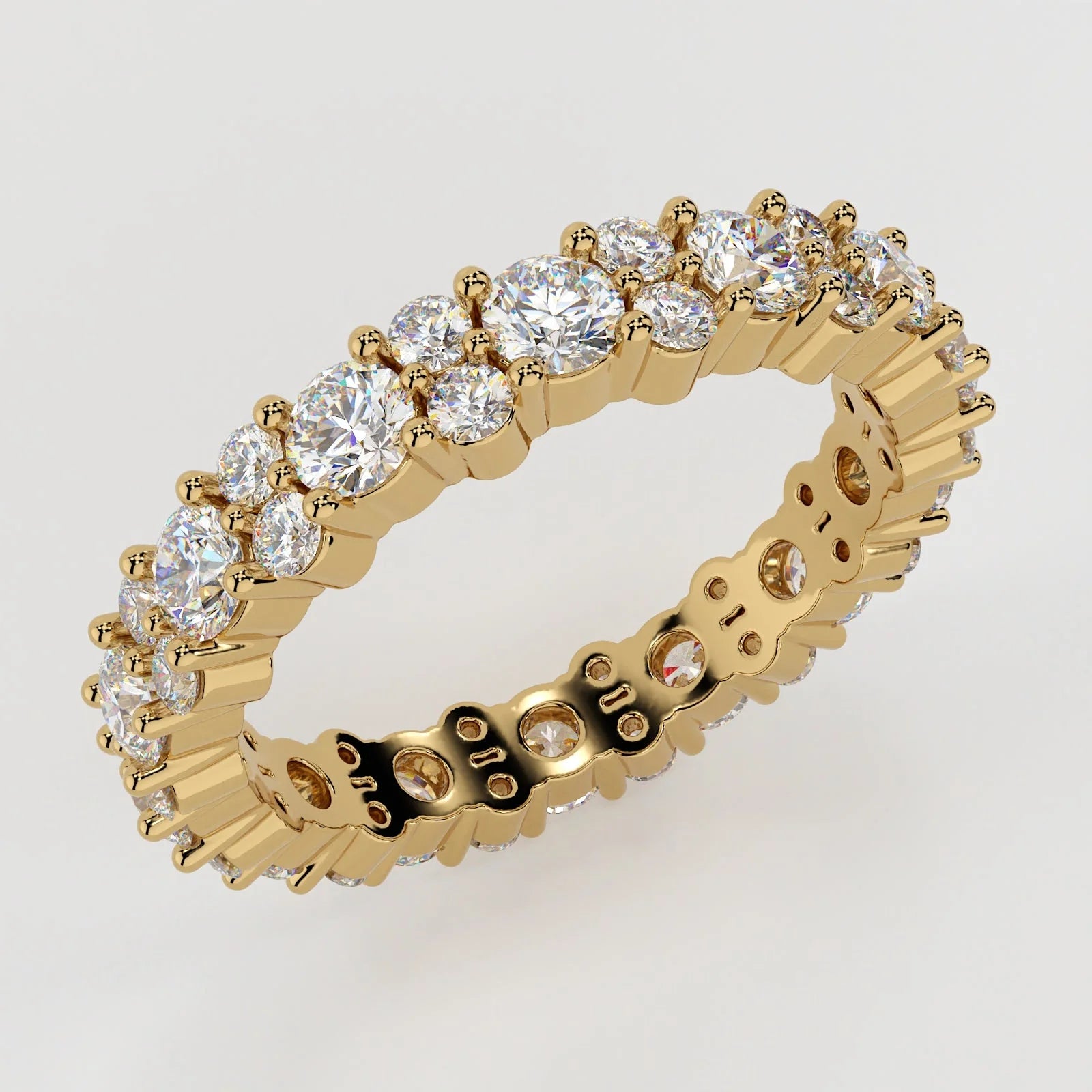  Cluster Pavé Band